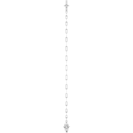 Sterling Silver Engravable Keyhole Link 7" Bracelet