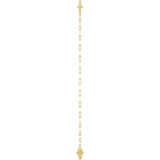 14K Yellow Gold Engravable Keyhole Link 7" Bracelet