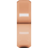 14K Rose Gold 7 mm Beveled-Edge Comfort-Fit Half Round Band Size 10