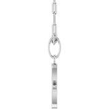 Sterling Silver Engravable Star 18" Necklace