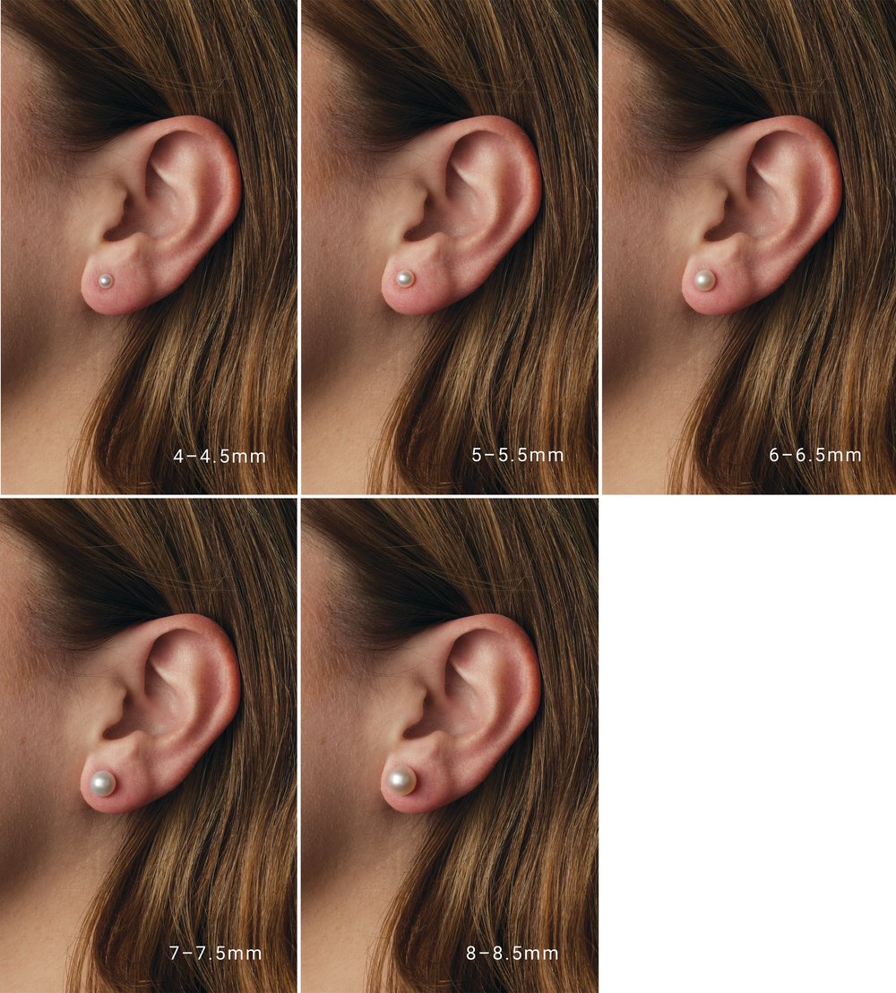 14K Yellow Gold Cultured White Freshwater Pearl Earrings