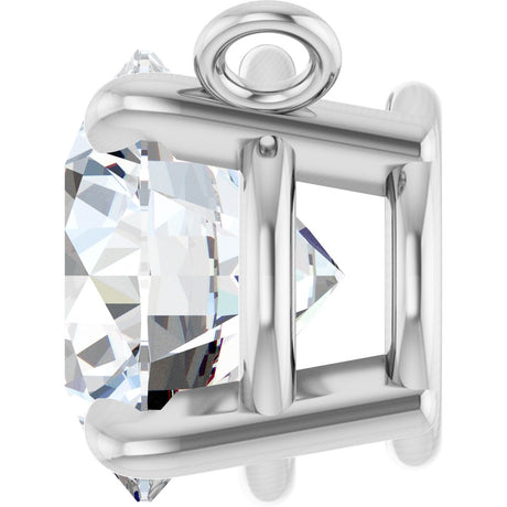 Solitaire Claw-Prong Necklace or Center