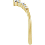 14K Yellow Gold 1/4 CTW Lab-Grown Diamond Contour Band