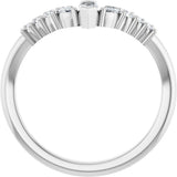 Platinum 1/3 CTW Lab-Grown Diamond Contour Band