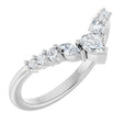 14K White Gold 1/3 CTW Lab-Grown Diamond Contour Band