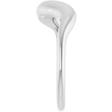 14K White Gold Puffed Freeform Ring