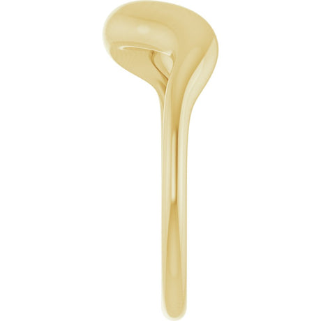 14K Yellow Gold Puffed Freeform Ring
