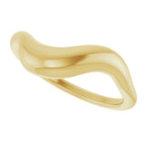 14K Yellow Gold Puffed Freeform Ring