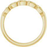 14K Yellow Gold Anchor Chain Link Ring