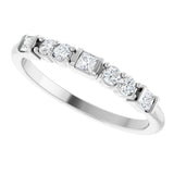 14K White Gold 1/4 CTW Lab-Grown Diamond Stackable Ring