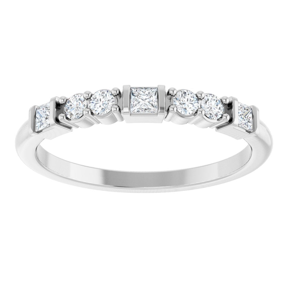 14K White Gold 1/4 CTW Lab-Grown Diamond Stackable Ring