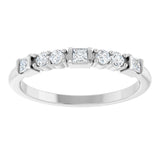 14K White Gold 1/4 CTW Lab-Grown Diamond Stackable Ring