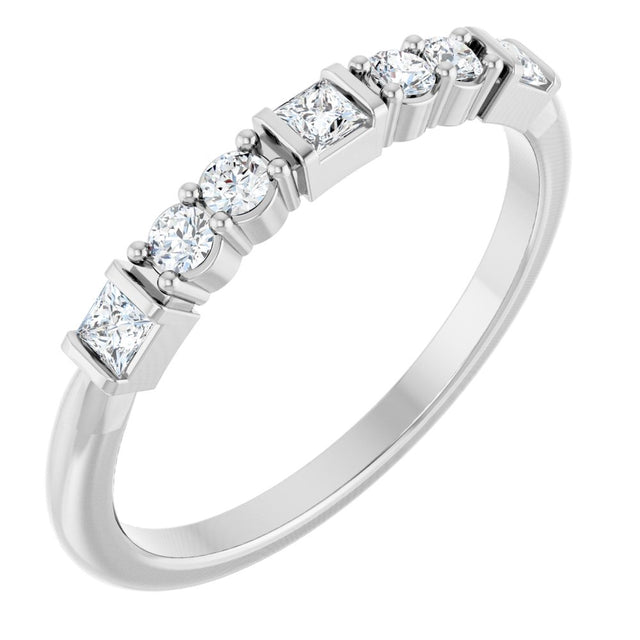 14K White Gold 1/4 CTW Lab-Grown Diamond Stackable Ring