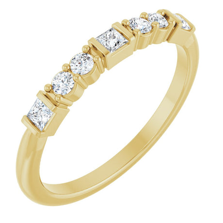 14K Yellow Gold 1/4 CTW Lab-Grown Diamond Stackable Ring