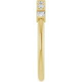 14K Yellow Gold 1/4 CTW Natural Diamond Stackable Ring