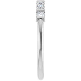 14K White Gold 1/4 CTW Lab-Grown Diamond Stackable Ring