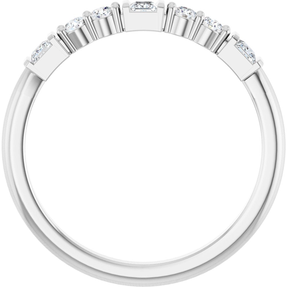 14K White Gold 1/4 CTW Lab-Grown Diamond Stackable Ring