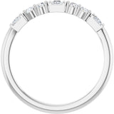 14K White Gold 1/4 CTW Lab-Grown Diamond Stackable Ring