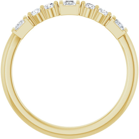 14K Yellow Gold 1/4 CTW Natural Diamond Stackable Ring