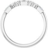 14K White Gold 1/4 CTW Lab-Grown Diamond Stackable Ring