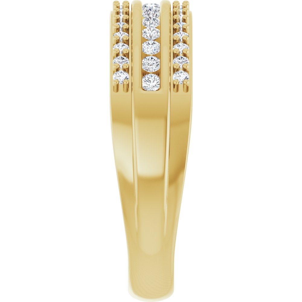 14K Yellow Gold 1/2 CTW Natural Diamond Anniversary Band