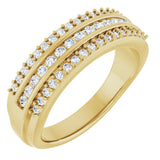 14K Yellow Gold 1/2 CTW Natural Diamond Anniversary Band