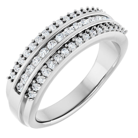 14K White Gold 1/2 CTW Lab-Grown Diamond Anniversary Band
