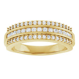 14K Yellow Gold 1/2 CTW Natural Diamond Anniversary Band