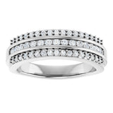 14K White Gold 1/2 CTW Lab-Grown Diamond Anniversary Band