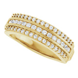14K Yellow Gold 1/2 CTW Natural Diamond Anniversary Band