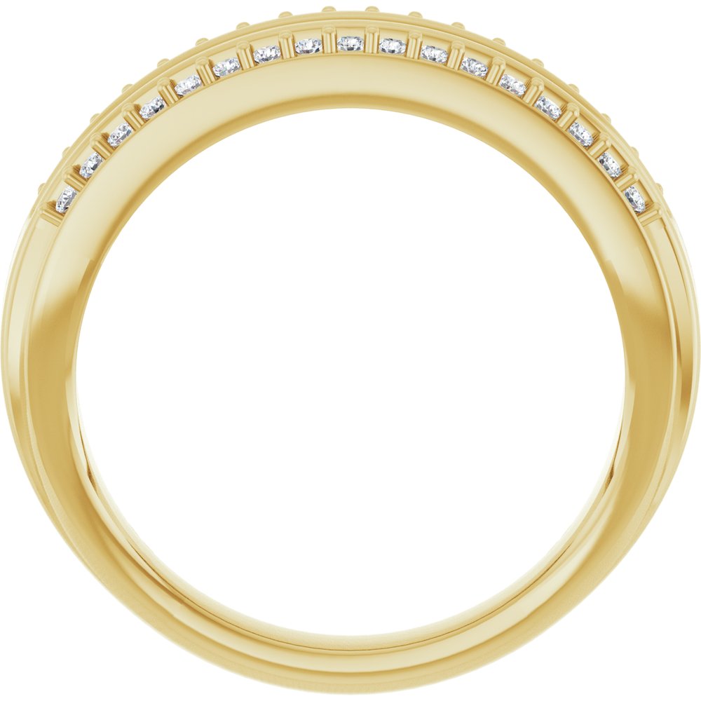 14K Yellow Gold 1/2 CTW Natural Diamond Anniversary Band