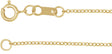 14K Yellow Gold 1 mm Adjustable Cable 16-18" Chain