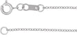 14K White Gold 1 mm Adjustable Cable 16-18" Chain