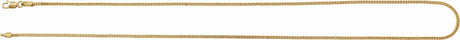 14K Yellow Gold 1.5 mm Hollow Franco 16" Chain