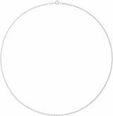 Sterling Silver 2 mm Rolo 16" Chain