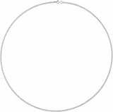 Sterling Silver 2 mm Rolo 20" Chain