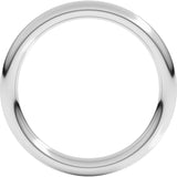 Platinum 2.5 mm Heavyweight Comfort-Fit European-Style Band Size 5.5