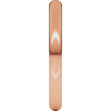14K Rose Gold 2.5 mm Heavyweight Comfort-Fit European-Style Band Size 8.5