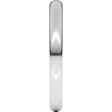 14K White Gold 2.5 mm Heavyweight Comfort-Fit European-Style Band Size 9