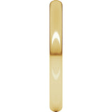 18K Yellow Gold 2.5 mm Heavyweight Comfort-Fit European-Style Band Size 6