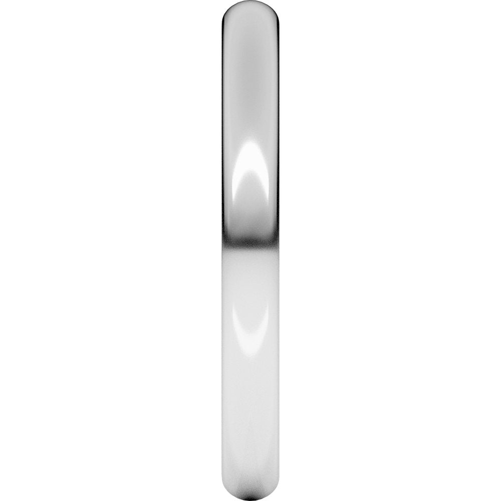 Platinum 2.5 mm Heavyweight Comfort-Fit European-Style Band Size 5.5