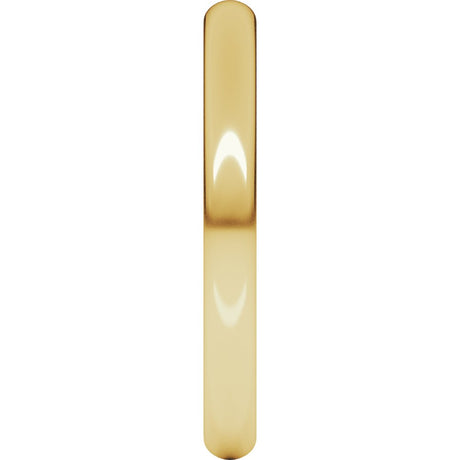 14K Yellow Gold 2.5 mm Heavyweight Comfort-Fit European-Style Band Size 4
