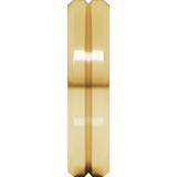 14K Yellow Gold 5 mm Beveled-Edge Grooved Comfort-Fit Flat Band Size 9
