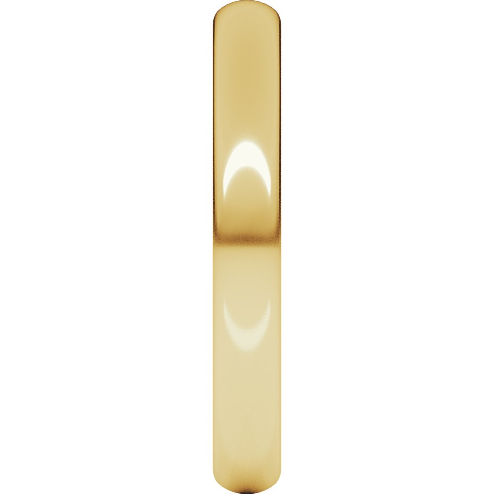 14K Yellow Gold 3 mm Heavyweight Comfort-Fit European-Style Band Size 6