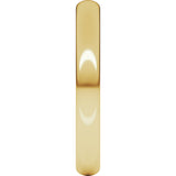 14K Yellow Gold 3 mm Heavyweight Comfort-Fit European-Style Band Size 6