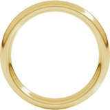 10K Yellow Gold 3 mm Heavyweight Comfort-Fit European-Style Band Size 6