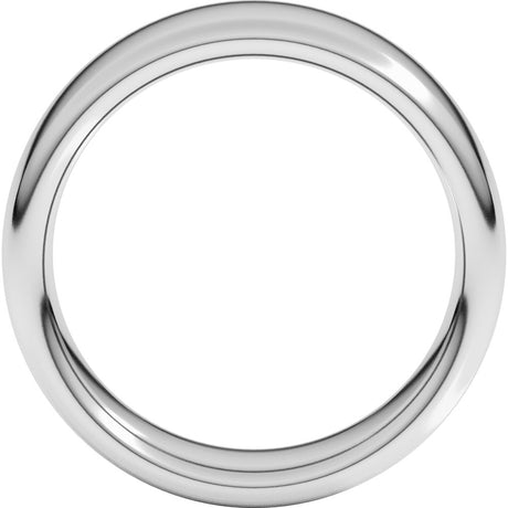 14K White Gold 7 mm Heavyweight Comfort-Fit European-Style Band Size 11.5