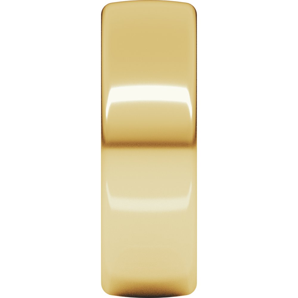 14K Yellow Gold 7 mm Heavyweight Comfort-Fit European-Style Band Size 10