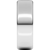 14K White Gold 7 mm Heavyweight Comfort-Fit European-Style Band Size 11.5
