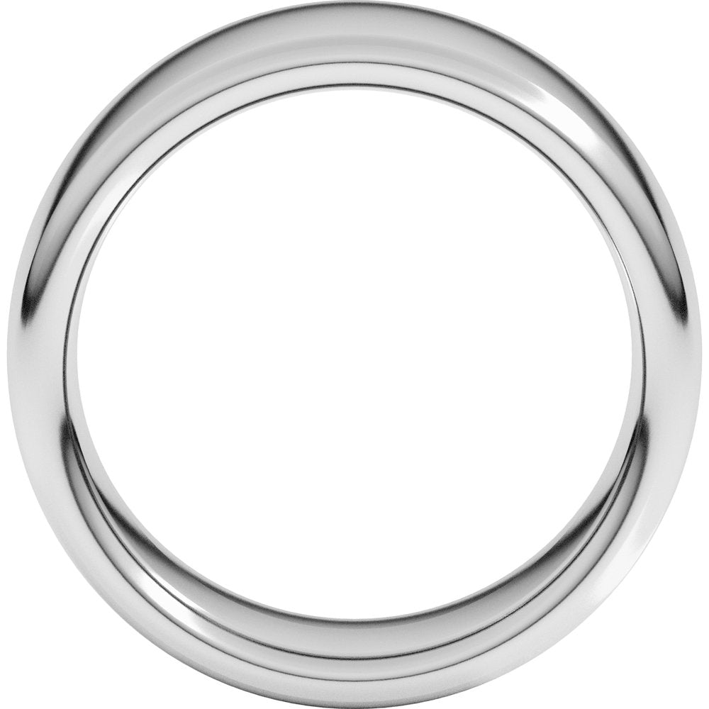 Platinum 9 mm Heavyweight Comfort-Fit European-Style Band Size 12.5